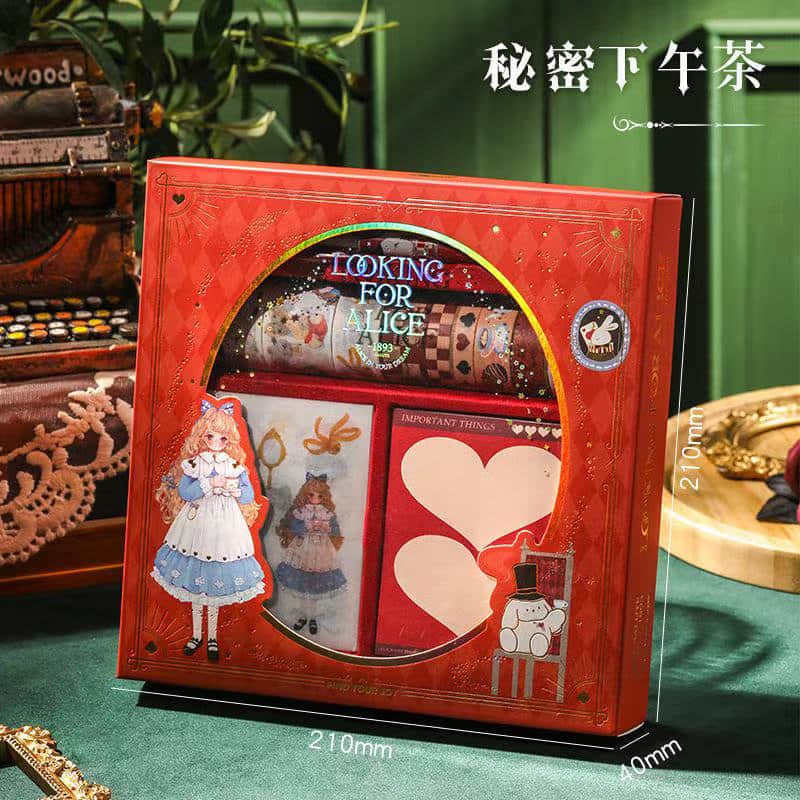 Looking For Alice Sticker Gift Box Secret Afternoon Tea