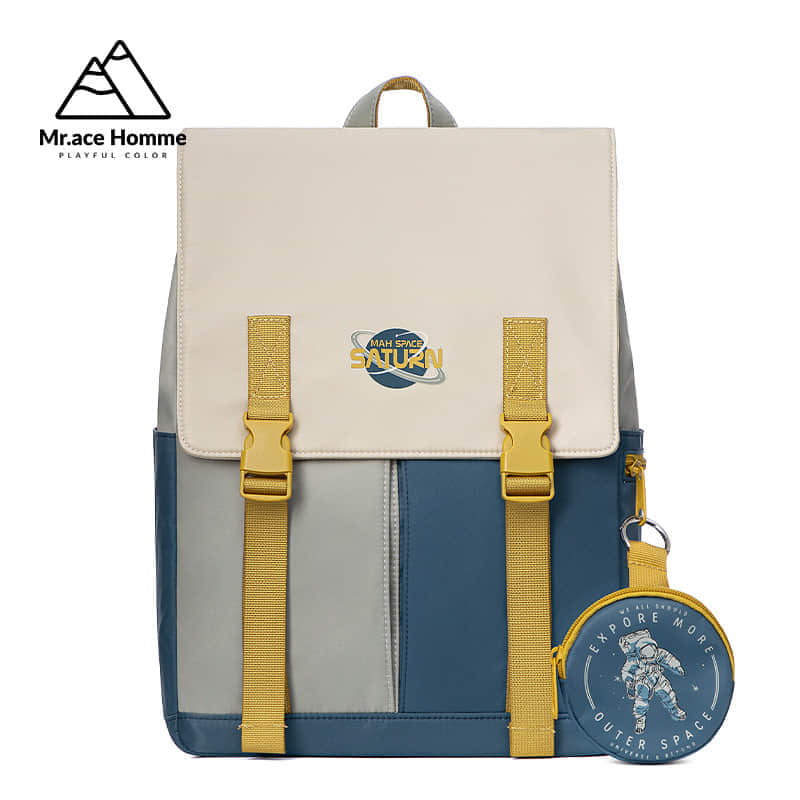 Mr.Ace Backpack – Blue Planet