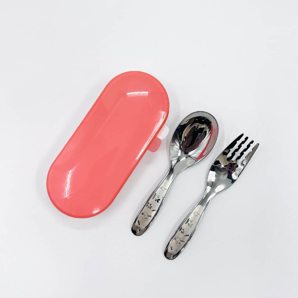 Spoon Fork Set Box Pink