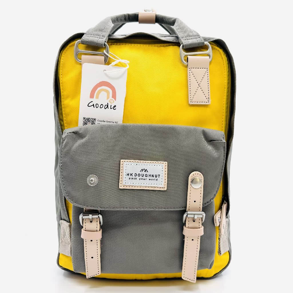 HK Backpack – Mustard Yellow With Gray L