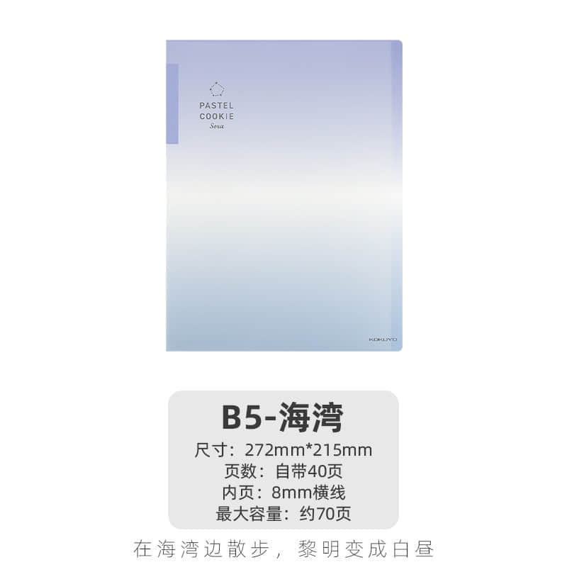 KOKUYO Flyer Book Light Clear B5 Blue Gradient